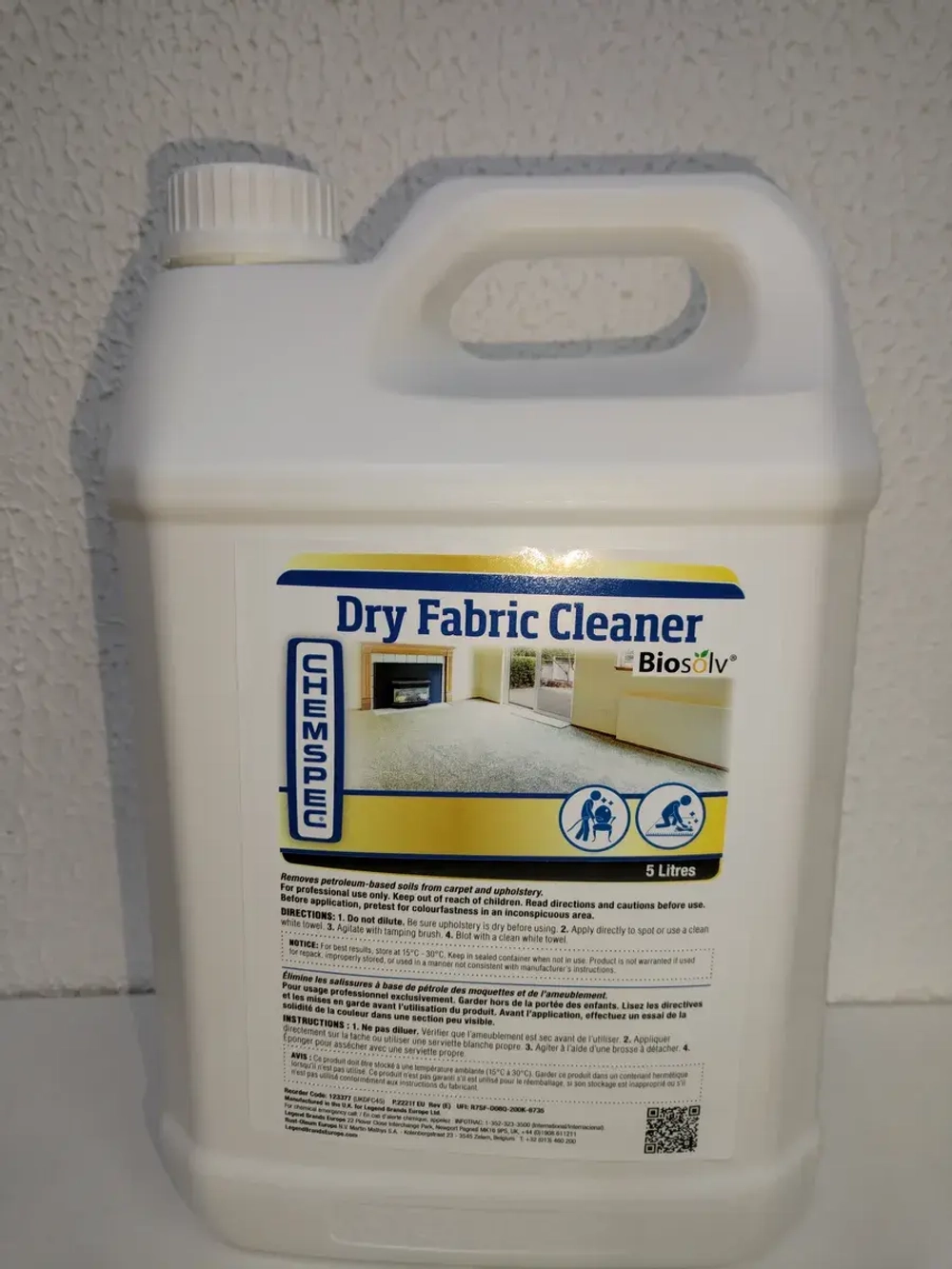Chemspec Dry Fabric Cleaner очиститель мебели и ковров, 5 л.