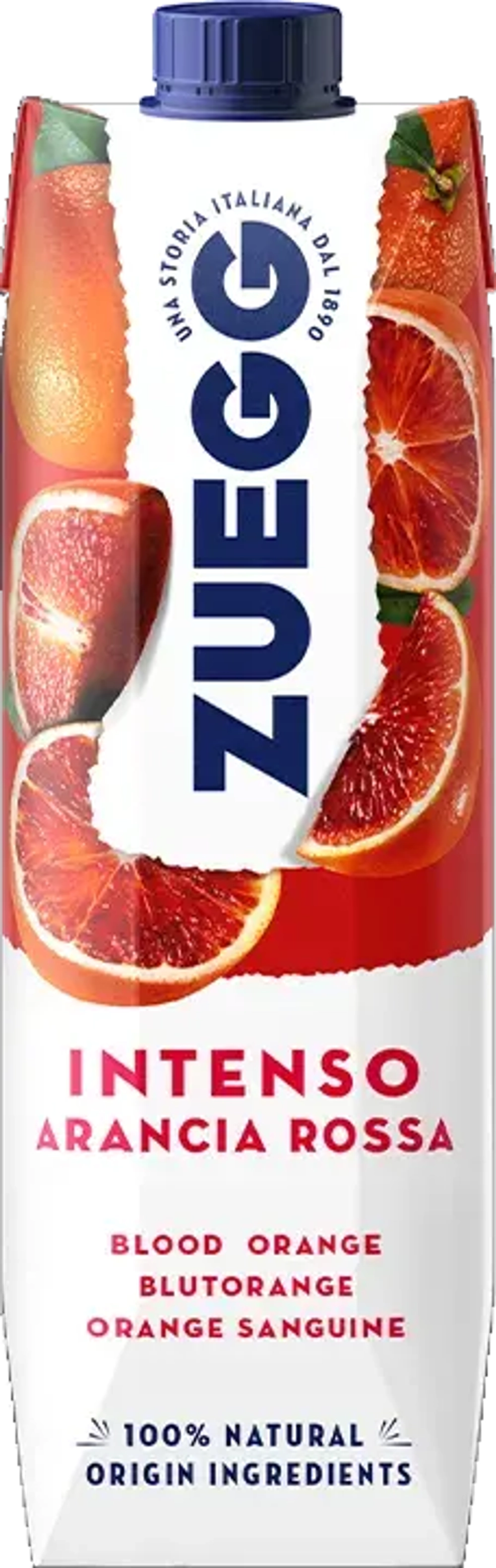 Сок Zuegg, Intenso Красный Апельсин, Tetra prism 1 л.
