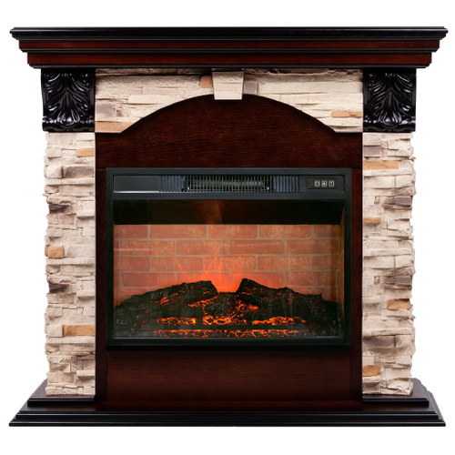 Каминокомплект Real Flame Dublin Rock AO с очагом Irvine 24