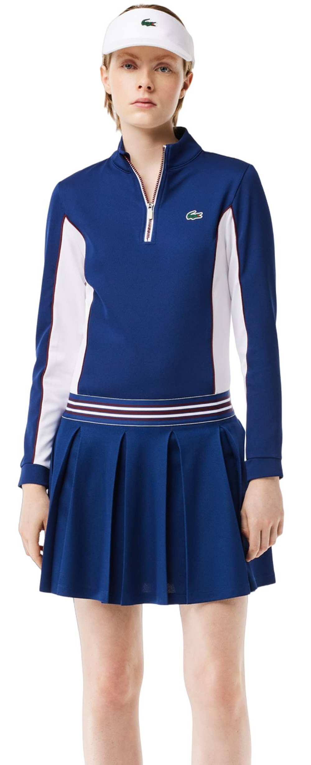 Теннисная юбка Lacoste Piqué Sport Skirt with Built-In Shorts - navy blue