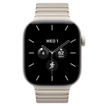 Умные часы Apple Watch Series 12 GPS + Cellular, 42mm, Pearl White Ceramic Case with Natural Link Bracelet