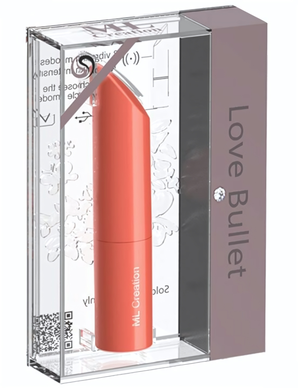 Оранжевый мини-вибратор Love Bullet - 8,4 см. (Цвет: оранжевый)