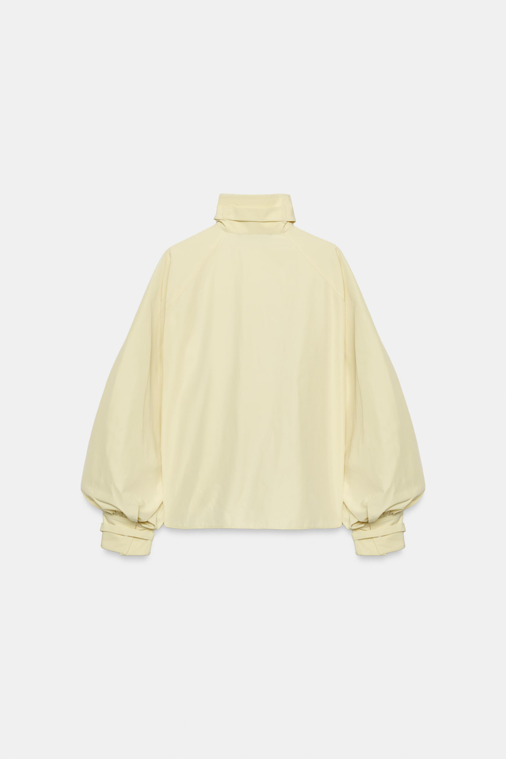 РУБАШКА ИЗ ПОПЛИНА С ПРЯЖКАМИ — ZARA