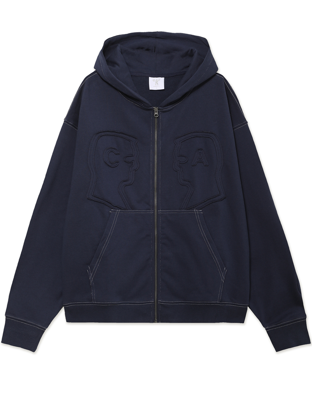 Толстовка С Капюшоном На Молнии Watcher Zip Hoodie - Navy