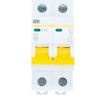 Автоматический выключатель IEK KARAT 2-полюсный C20 4,5кА ВА47-29