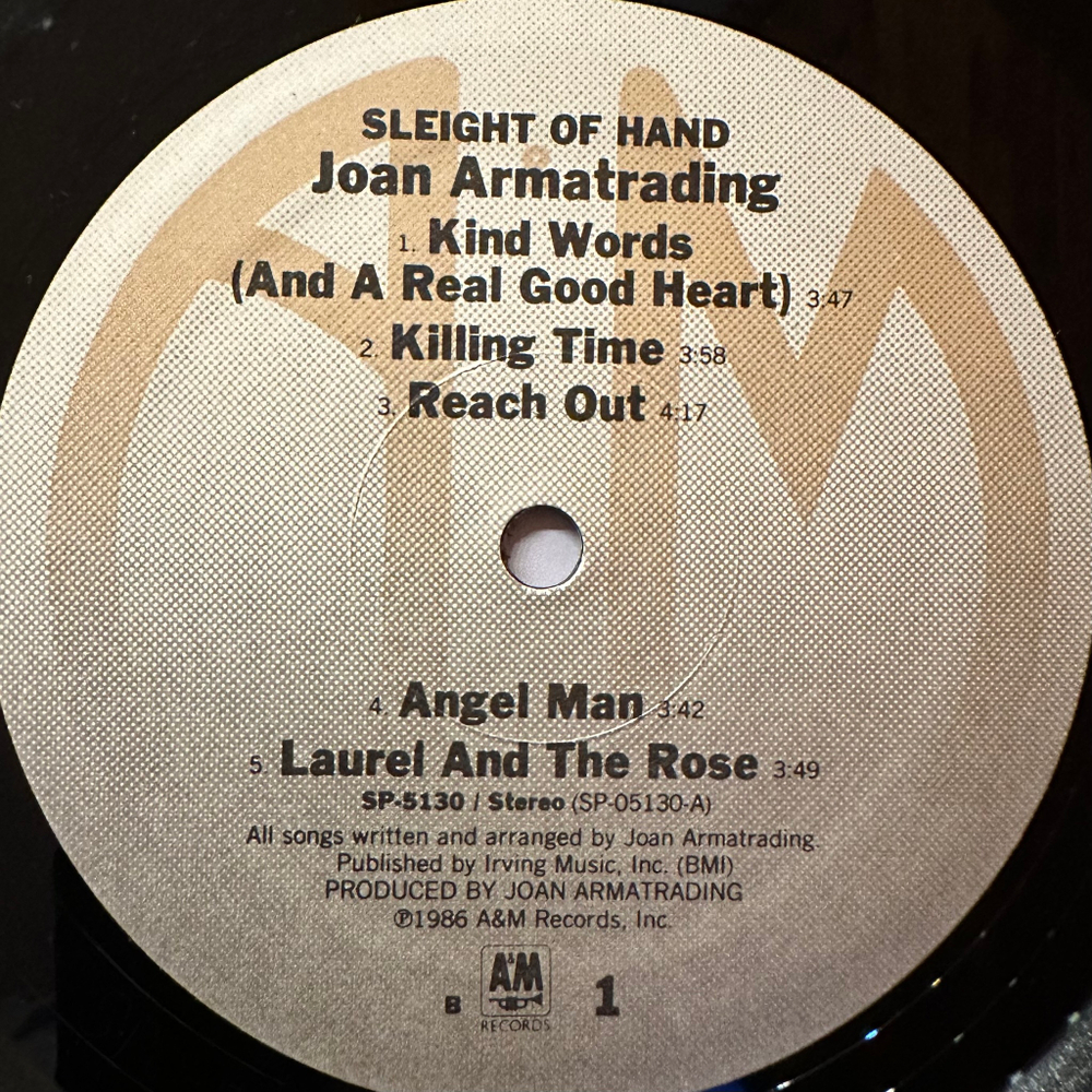 Joan Armatrading ‎– Sleight Of Hand (США 1986г.)