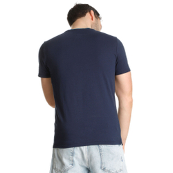 Мужское теннисное поло Australian Open AO Stack Print Core Logo T-Shirt Men - Dark Blue, Blue