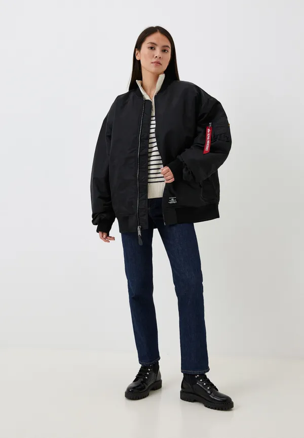 Куртка утепленная женская ALPHA INDUSTRIES OVERSIZED MA-1 MOD FLIGHT JACKET W
