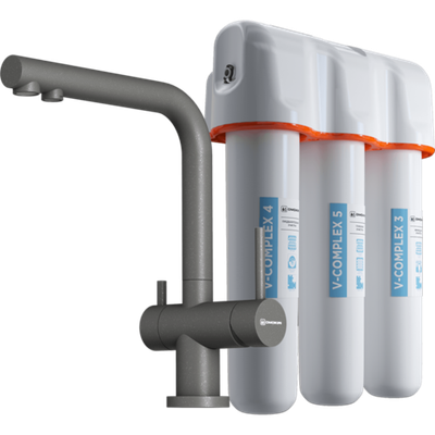 Смеситель для кухни Omoikiri Nagano-PL-P + Pure Drop Lite, платина