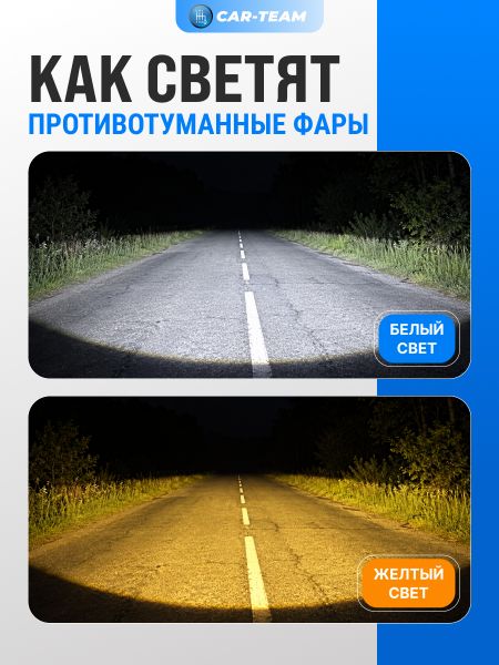 Противотуманные фары (ПТФ) "ZMB" с Bi-LED модулем Приора, Шевроле Нива (2123), Газель - двухрежимные (желтый/белый свет) WD-022