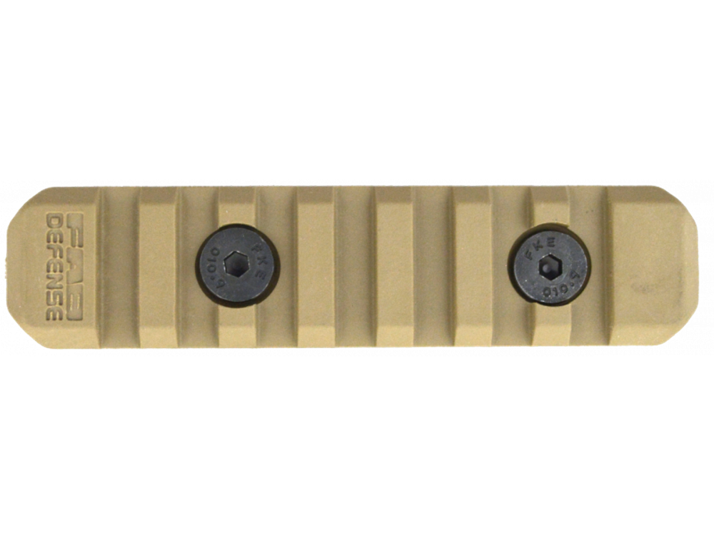 Полимерная планка Пикатинни на M-LOK цевья Vanguard, 7 слотов, бежевый