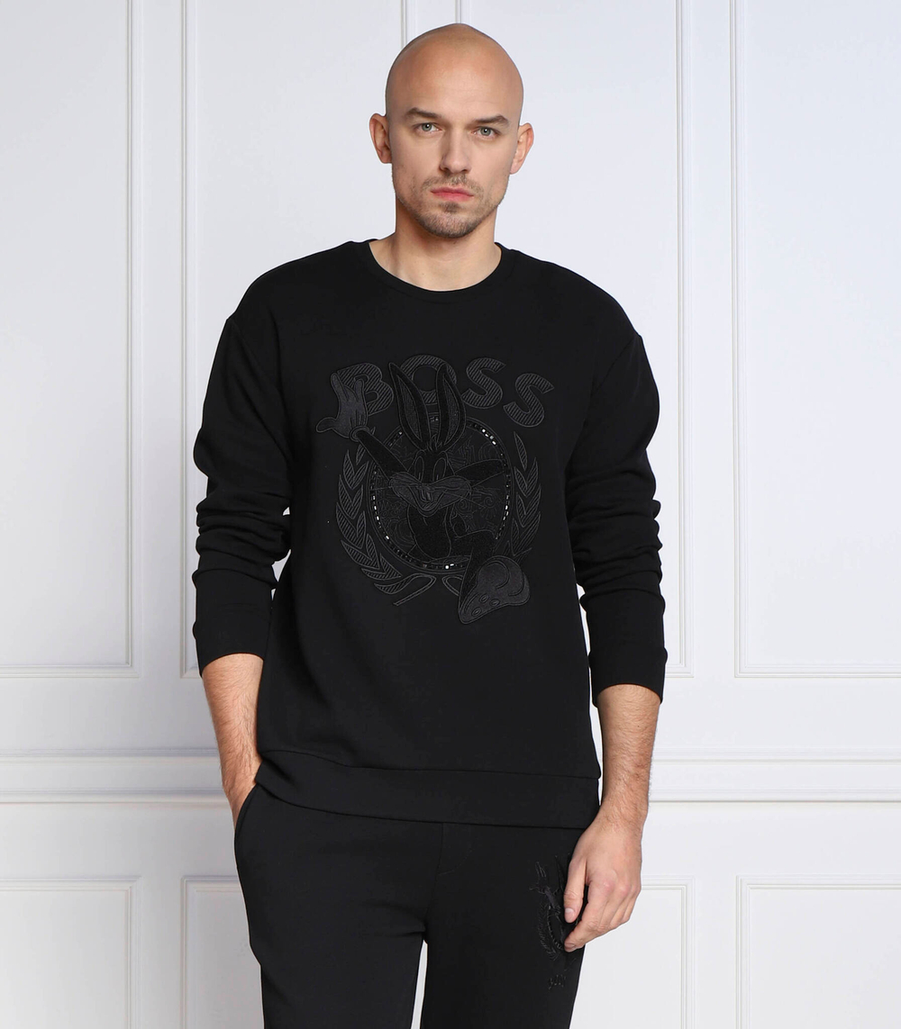 Худи boss x looney tunes salbo lunar BOSS GREEN - черный(50483822)