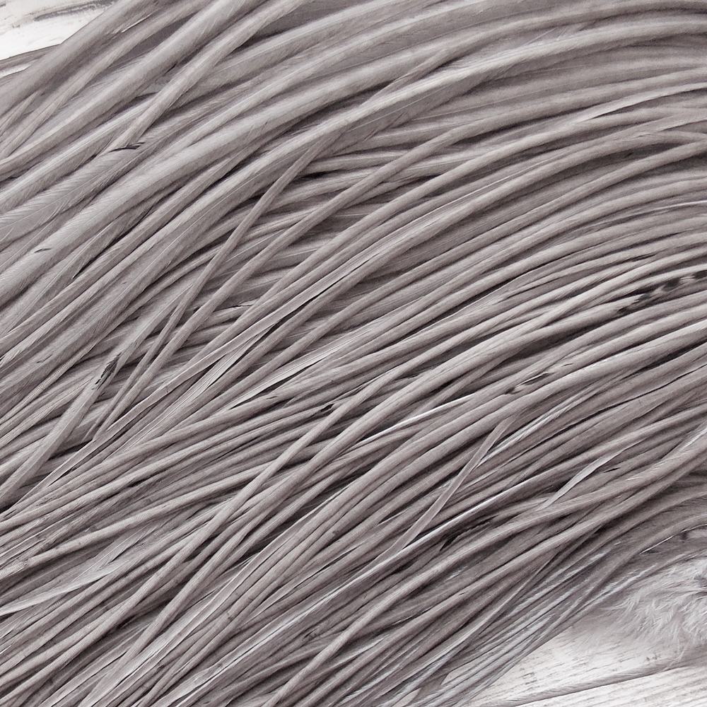 Перо из седла петуха Medium Gray Dun