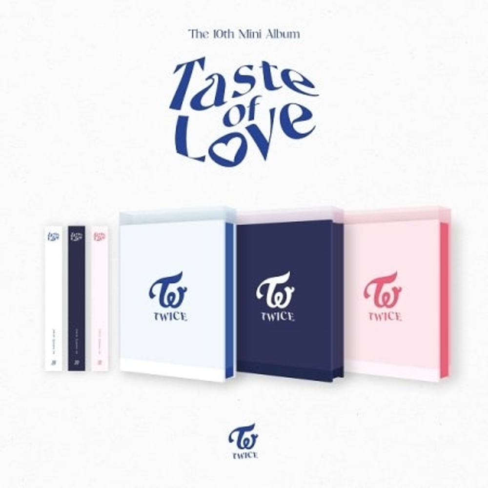 Альбом TWICE - TASTE OF LOVE 10th Mini Album 3 Version SET