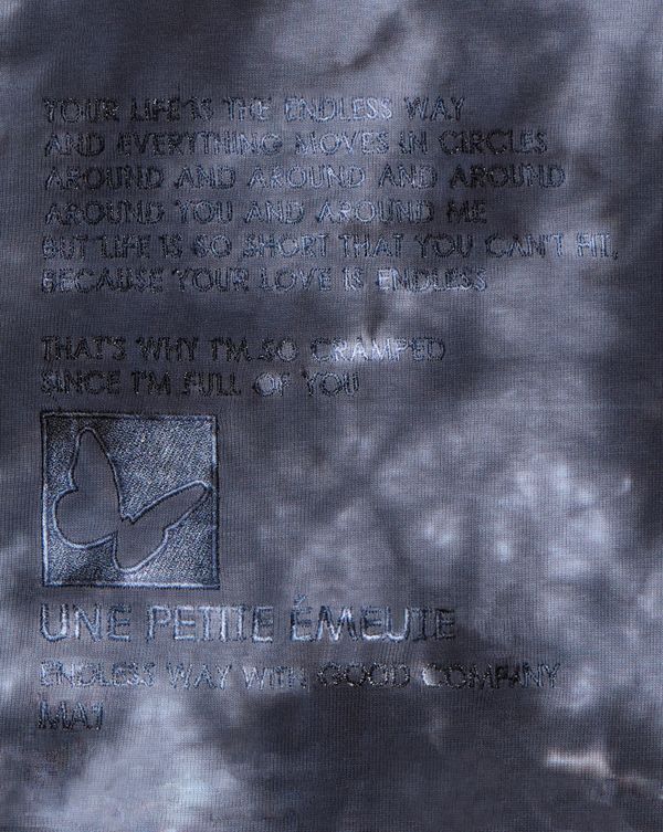 Лонгслив Blurred Memories серый - фото 7
