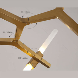 люстра ROLL&HILL Agnes Chandelier GOLD  - 6 Lights