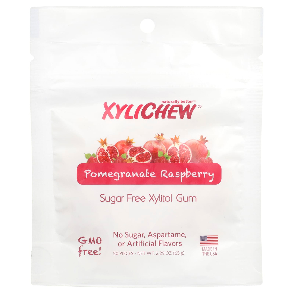 XyliDENT, Xylichew®, гранат и малина, 50 шт., 65 г (2,29 унции)
