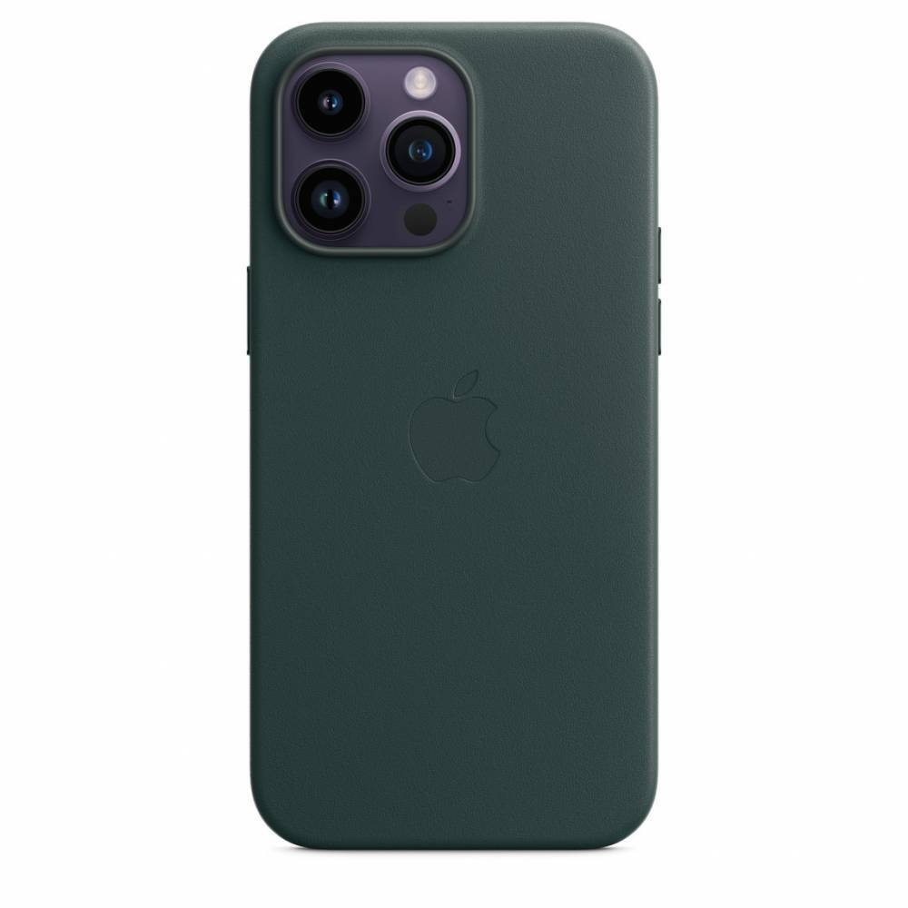 Кожаный чехол с поддержкой MagSafe Apple Leather Case для iPhone 14 Pro