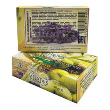 Мыло кусковое KURTES оливковое с ароматом лаванды 90 г