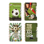 Записная книга "Sport",15*10 см, на гребне, 4 раделителя, 4 вида микс
