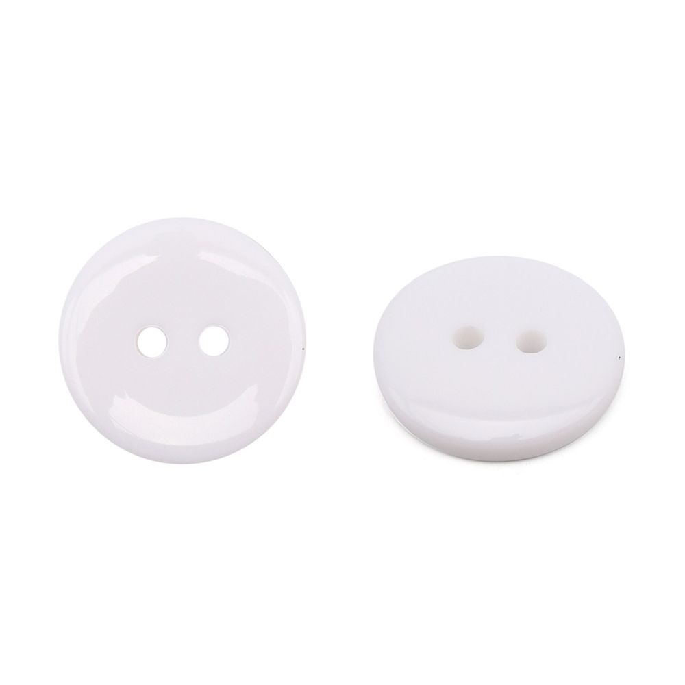Пуговицы 2 прокола 28L=18 мм, (s.white (белый)), CX-K-22, 144 шт