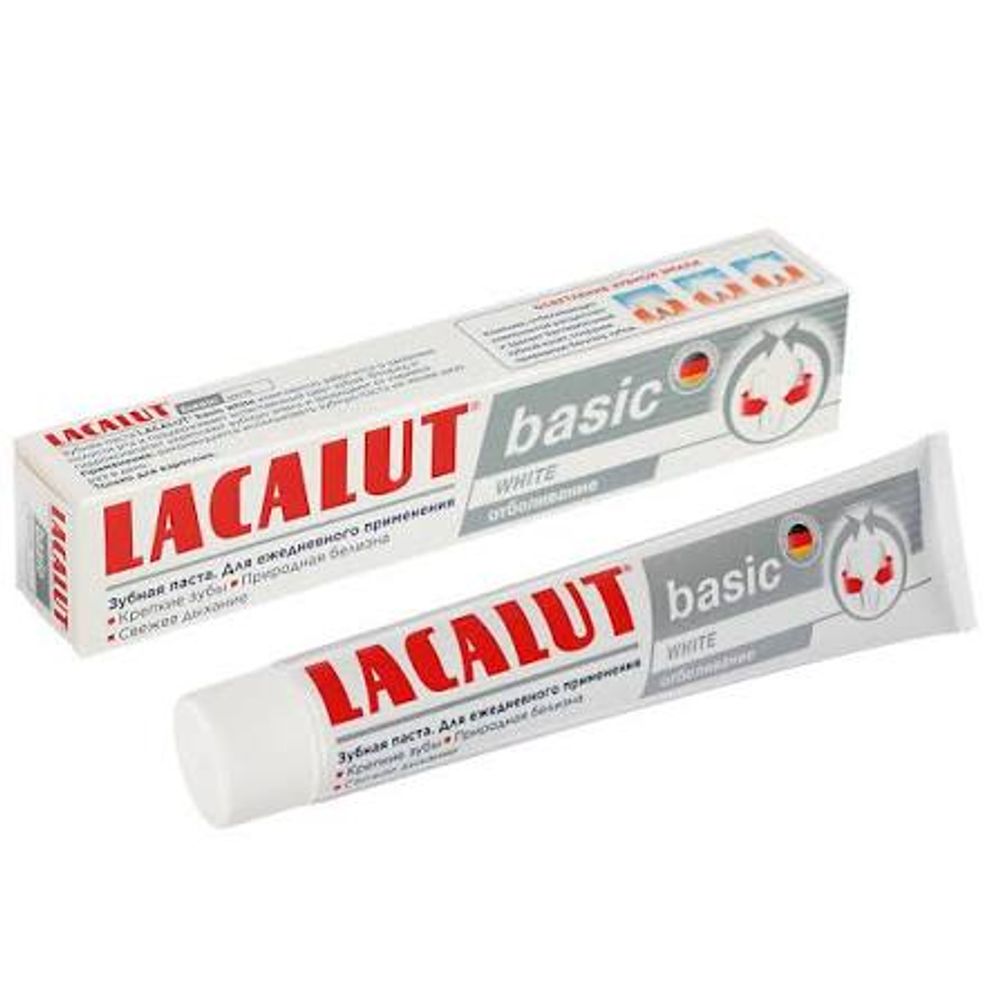ta.Lacalut Basic white зубная паста 75мл. 1/24шт.