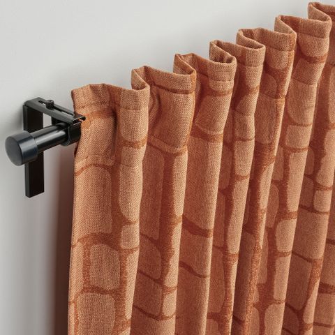 Комплект штор IKEA LONNSTAVMAL, Кирпичный, 145х250 см, 2 шт