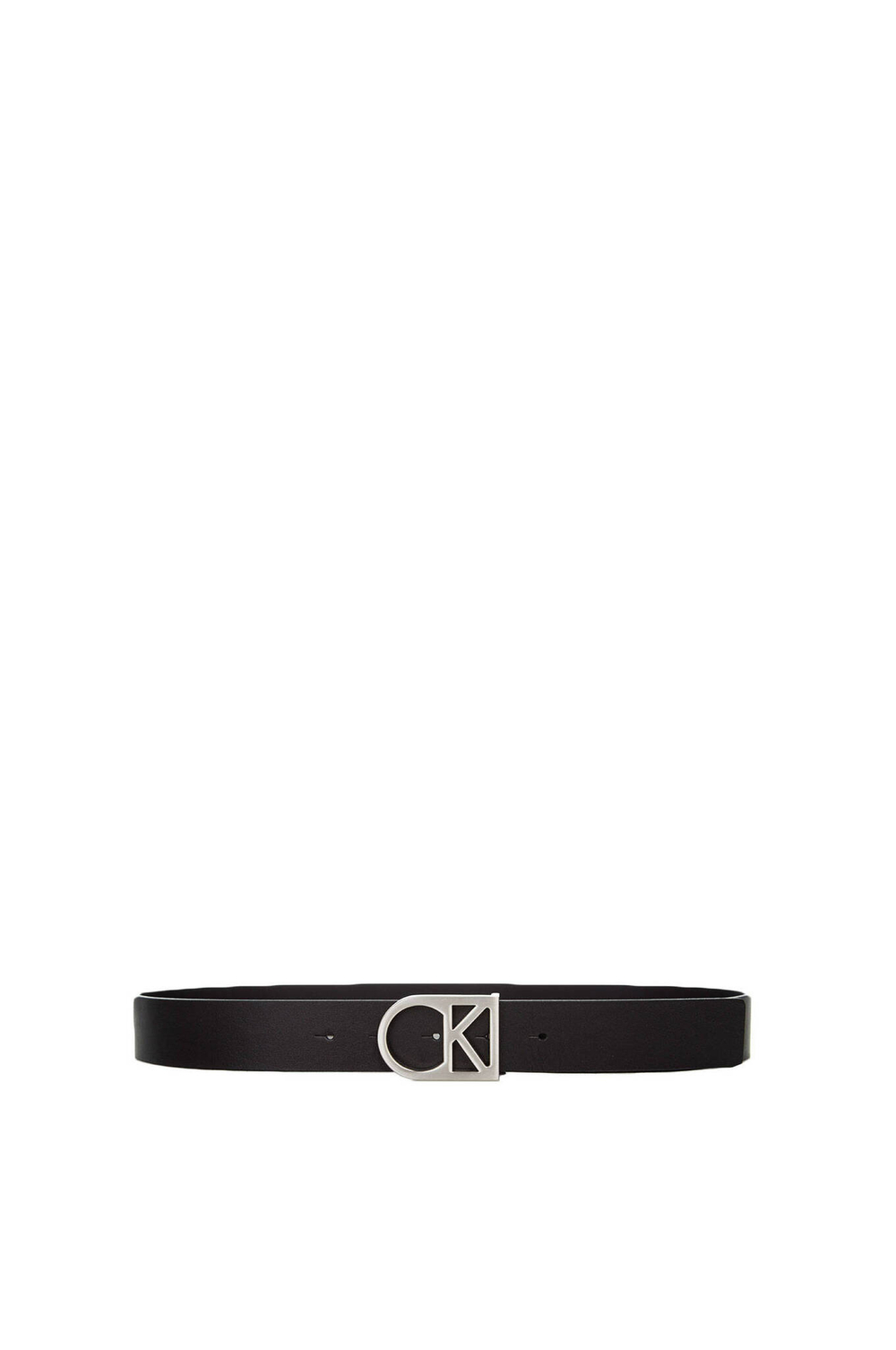 кожаный ремень logo Calvin Klein - черный(K60K602141)