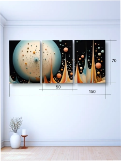 Картина Танец сфер модульная 50x70см 3шт.