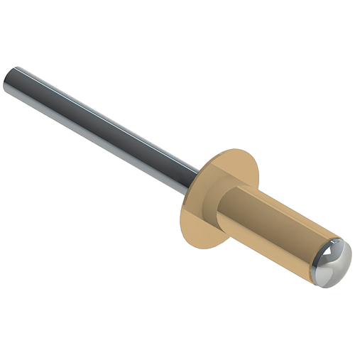 Заклепка вытяжная Al/St 3,2х8 RAL1014 (1000/20000 шт./кор.)