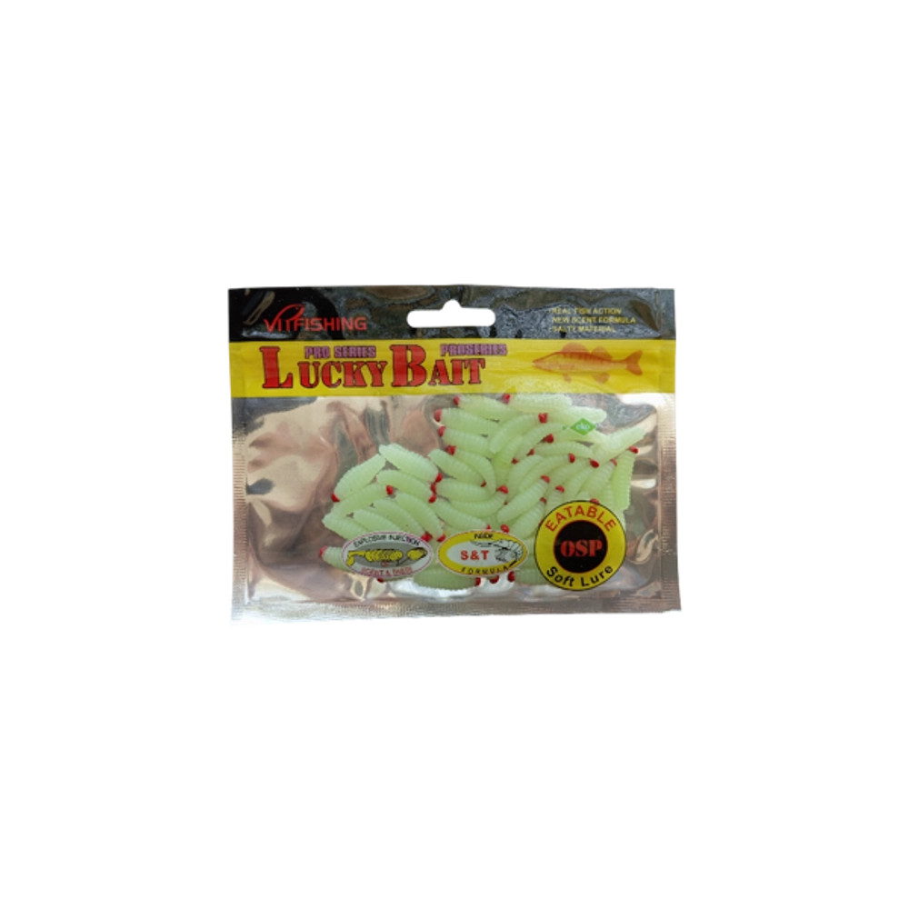 силикон LUCKY BAIT 50 ШТУК опаршь 0,4гр 2 см *317