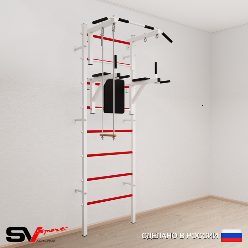 Шведская стенка Sv Sport 573 (Турник стандарт/Брусья/Трапеция)
