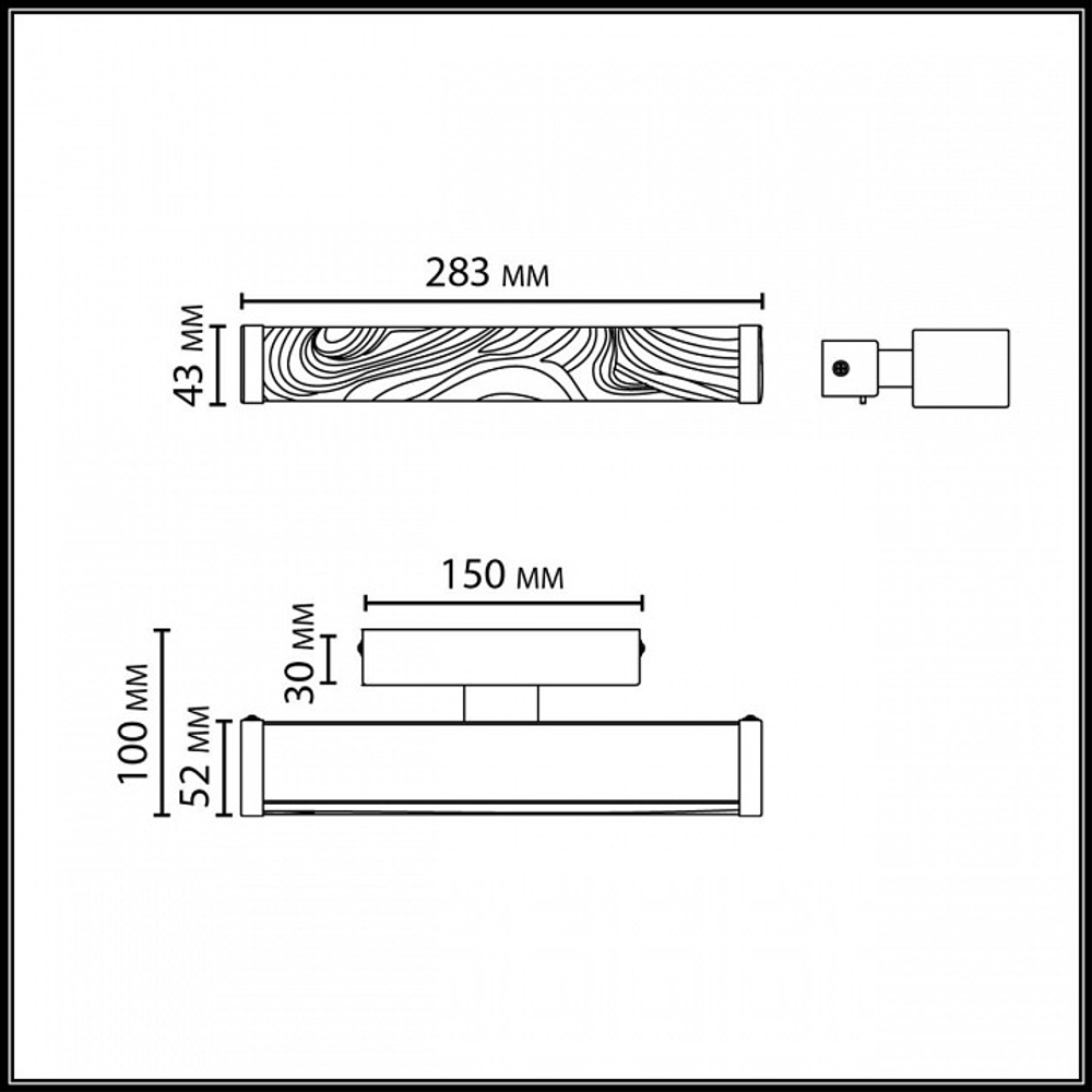 Накладной светильник Odeon Light Riviera 5450/10WLB