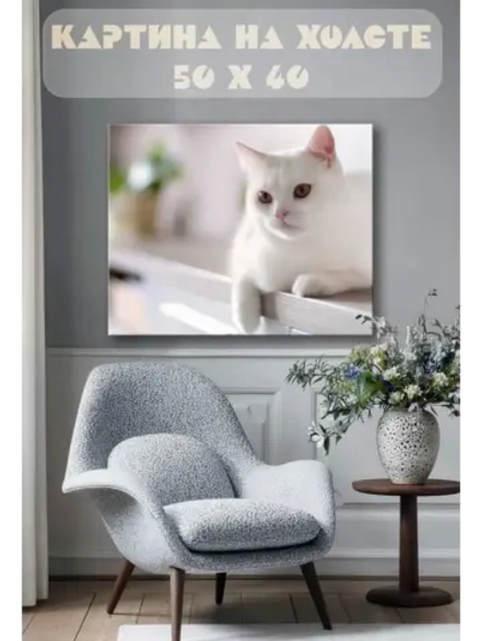 Картина на стену 40 X 50 Кошка