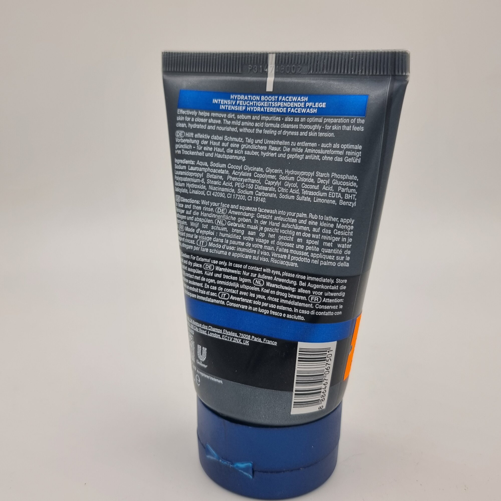 DOVE Men +Care Средство для очистки лица увлажняющее для сухой кожи Hydration boost, 100 мл (Из Финляндии)