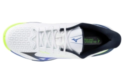 Теннисные кроссовки Mizuno Wave Exceed Tour 7 AC - white/dazzling blue/light yellow