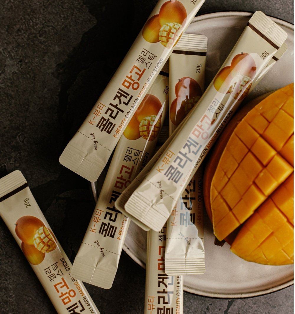 Jinskin Collagen Mango Jelly Sticks коллагеновое желе с концентратом манго (10 шт)