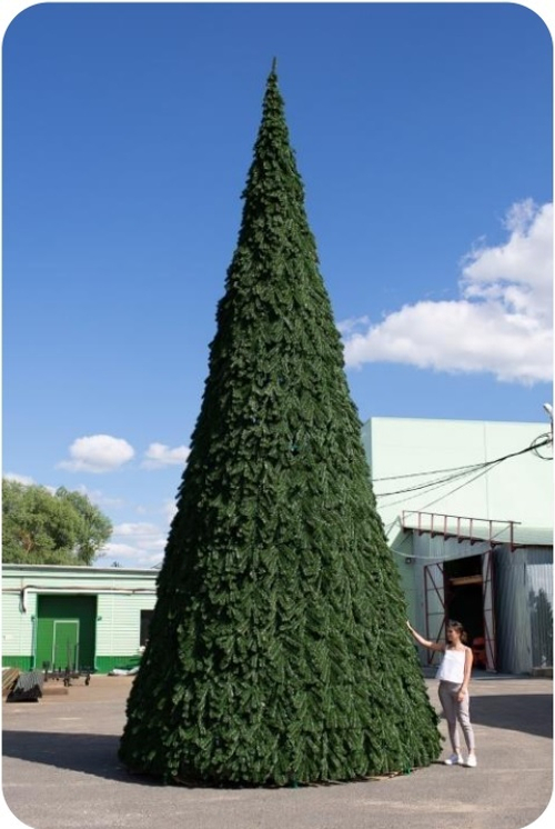 Уличная ёлка Русская 28 м, каркасная, ПВХ, Green Trees