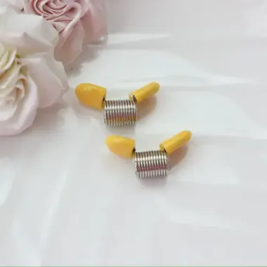 Пружина-стоппер с 30 мм (Bead Stopper), цвет жёлтый, 2 штуки, И052
