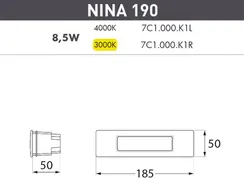 Встраиваемый светильник уличный Nina 7C1.000.000.WYK1L Fumagalli