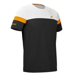 Мужская теннисная футболка Babolat Padel Crew Neck - black/black