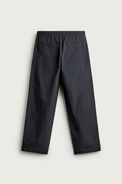 ZARA БРЮКИ STRAIGHT FIT ИЗ ТКАНИ СИРСАКЕР, МОРСКОЙ СИНИЙ