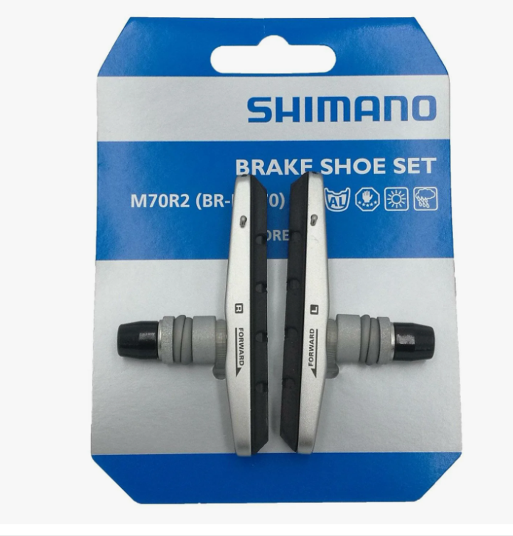 Торм.колодки Shimano для v-brake, М70R2, картиджн. комплект, к br-m770