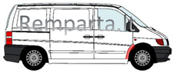 Арка передняя левая Mercedes Vito W638 (Ricambika)