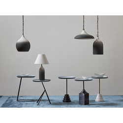 Светильник настольный sustainable collection, D30х55 см, черный/белый