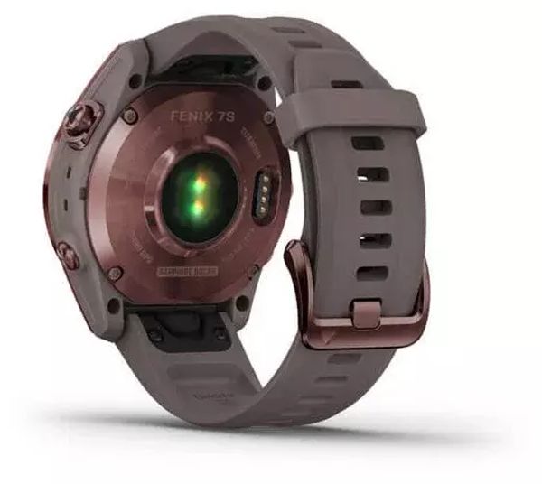 Умные часы Garmin  Fenix 7S Sapphire Solar  Dark Bronze Titanium/Shale Grey (010-02539-29)
