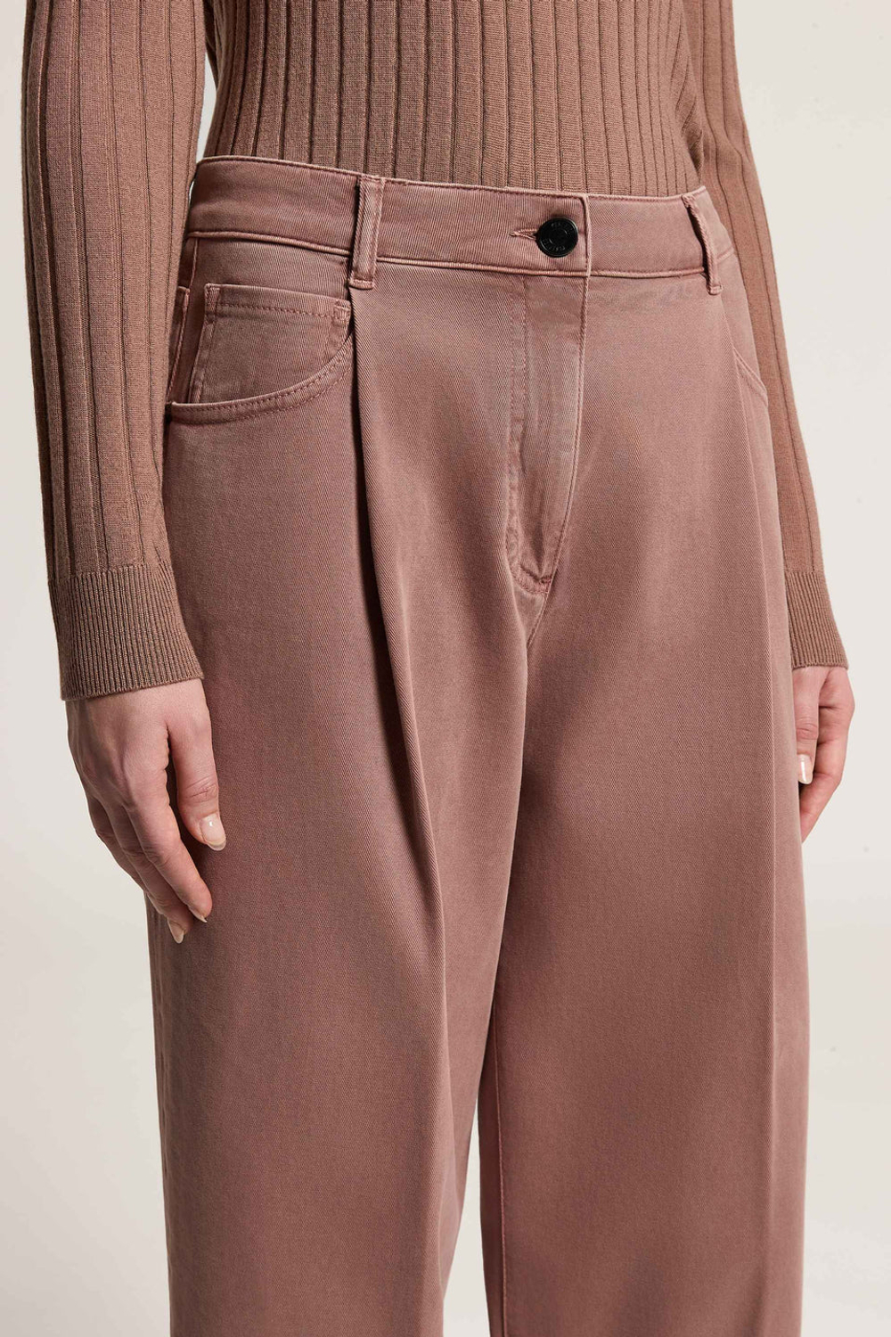 Брюки PESERICO из хлопкового габардина 42IT