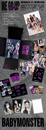 Альбом BABYMONSTER - 2nd MINI ALBUM [WE GO UP] (POSTCARD Ver.)