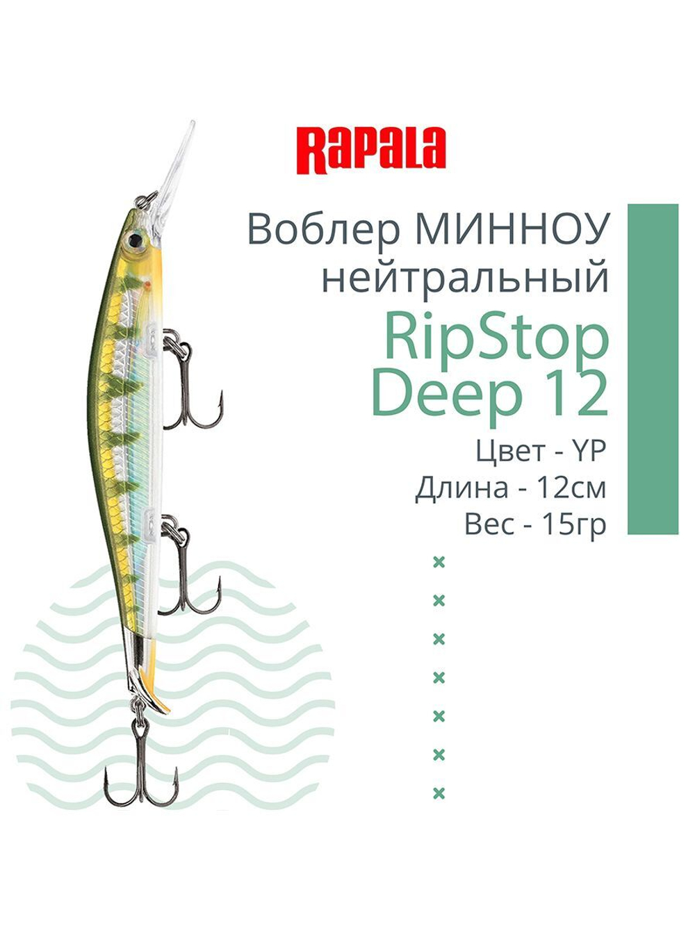 Воблер для рыбалки RAPALA RipStop Deep