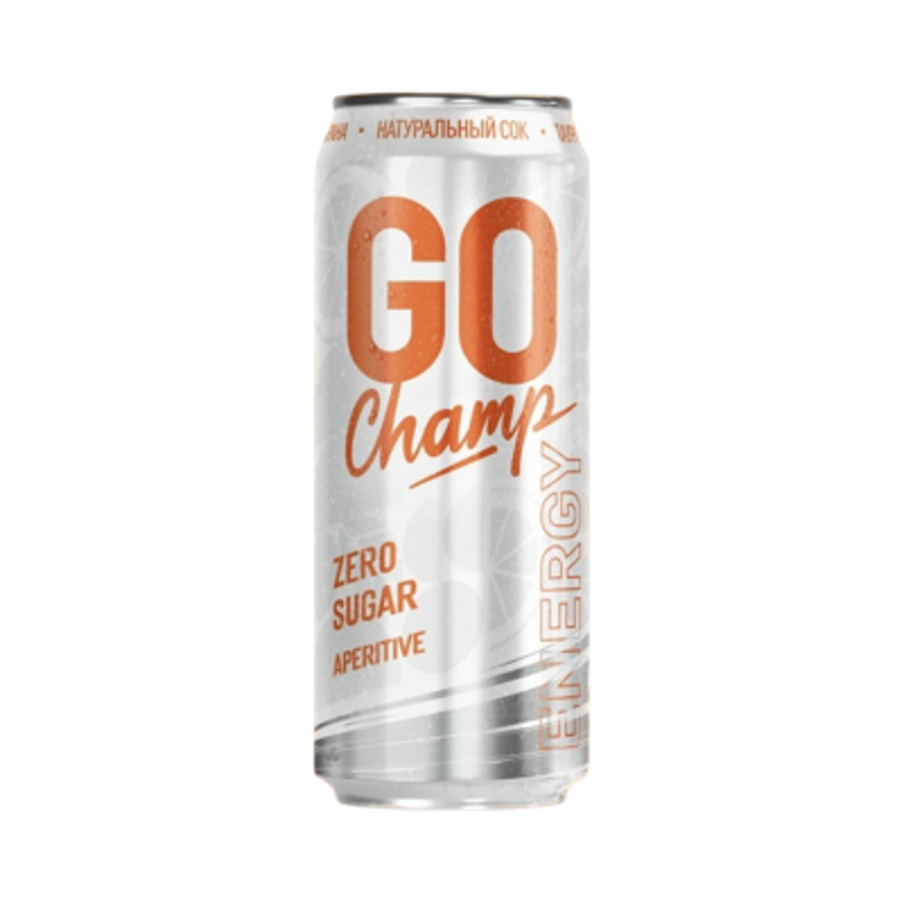 Напиток энерг GO Champ 450мл Апельсин без сахара